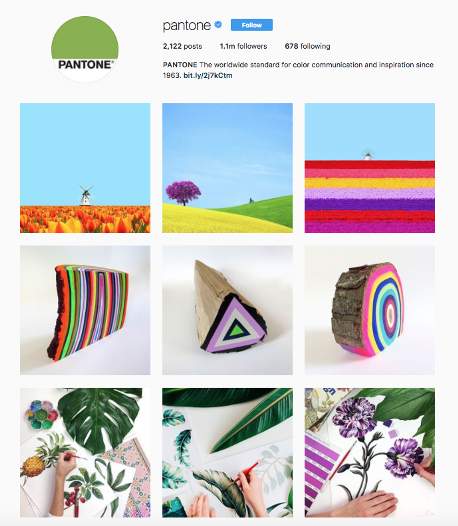 Instagram Brand - Pantone - Sked Social