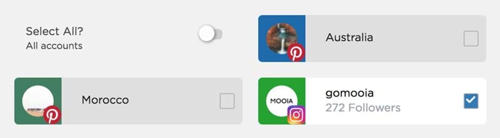 Select Account - Sked Social