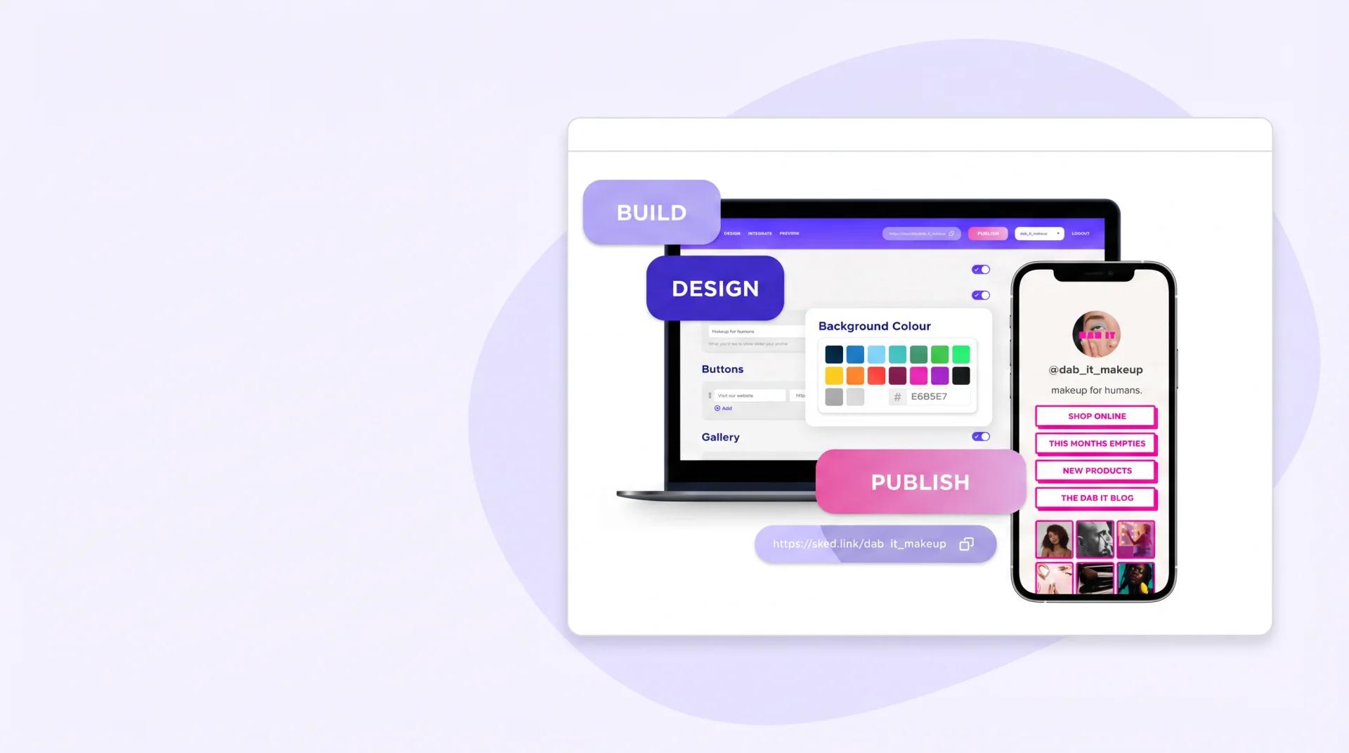 Sked shoppable link-in-bio with conversion analytics.