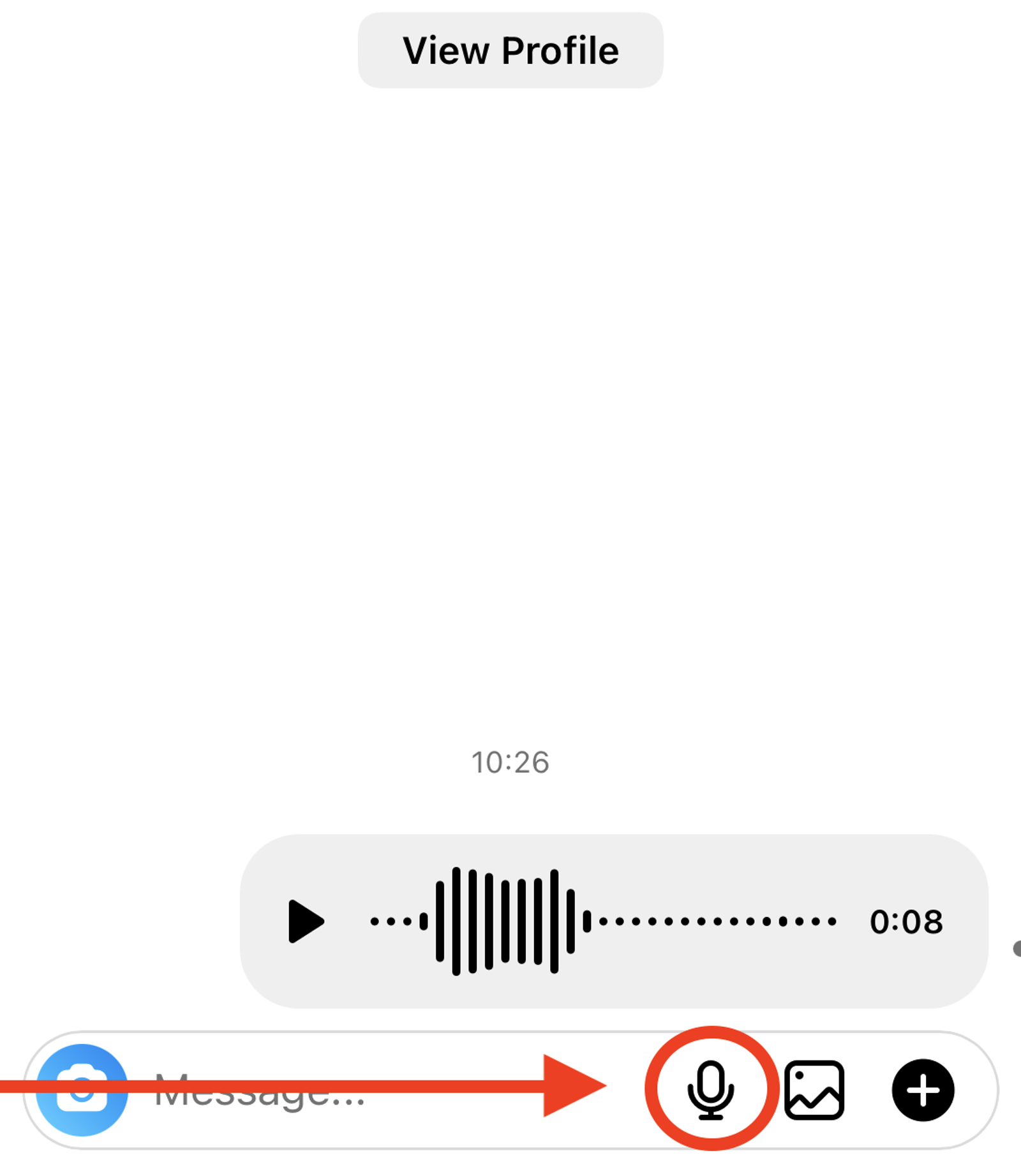 Mensaje de voz en Instagram - Cómo grabar