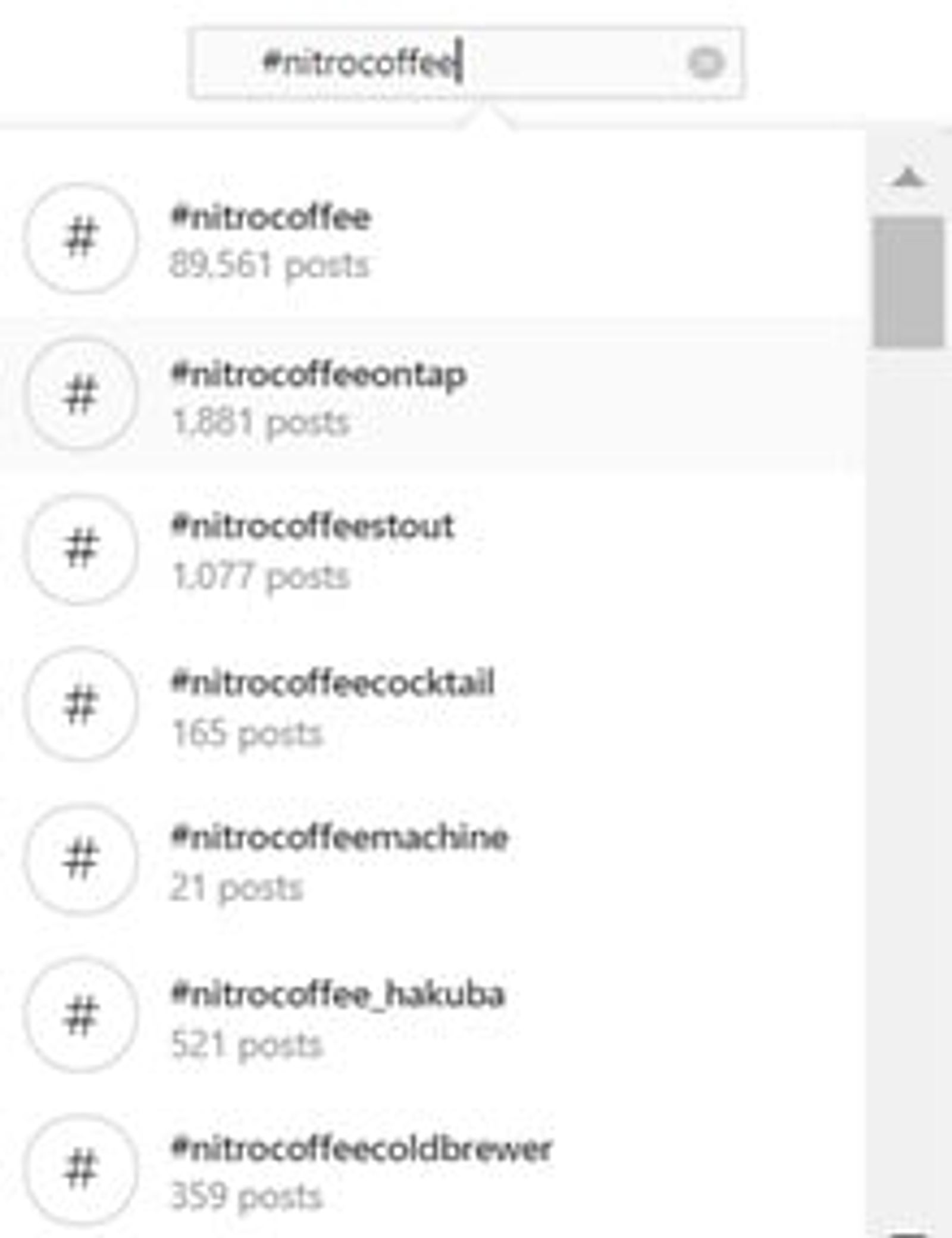 Resultados de búsqueda para el hashtag café nitro