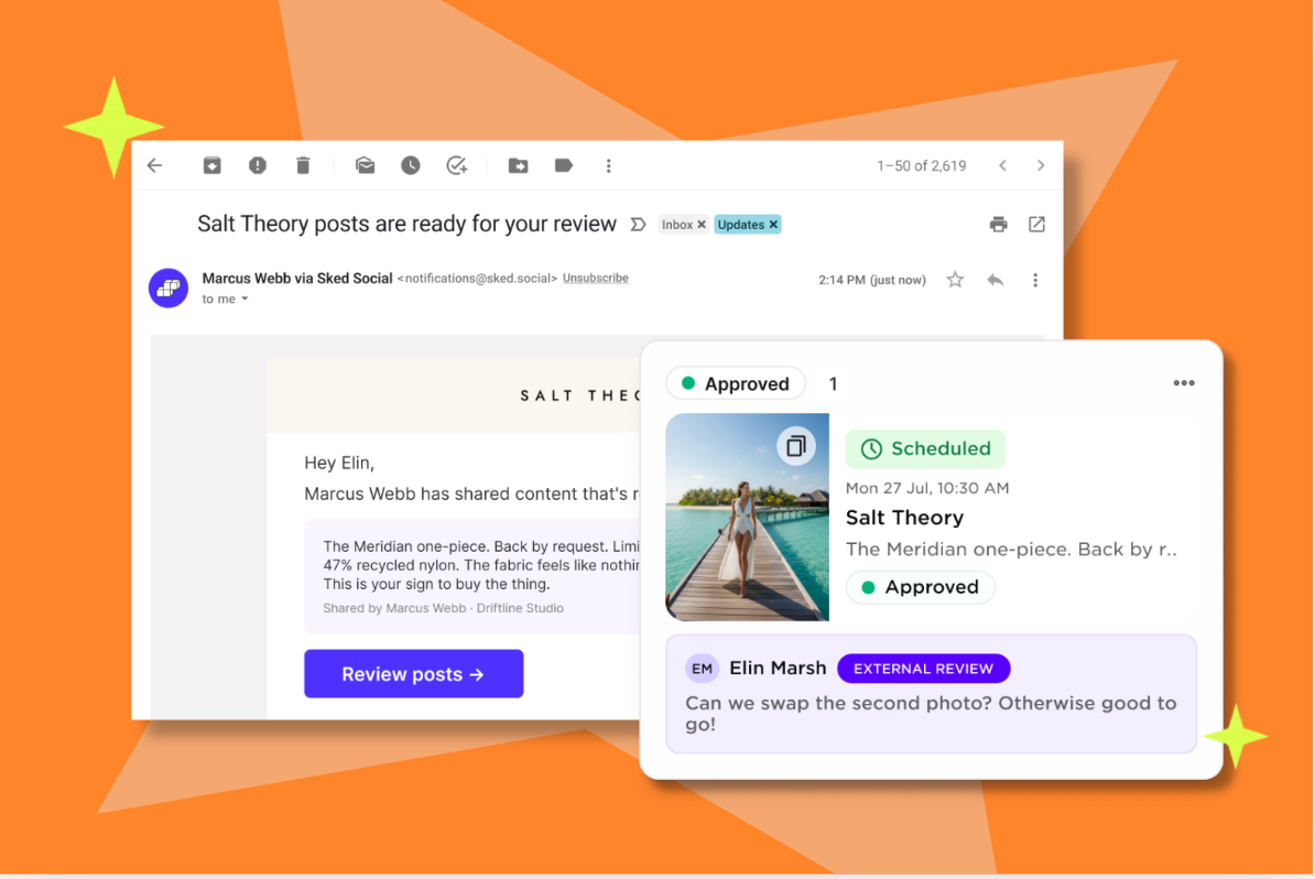 Sked social review notifications