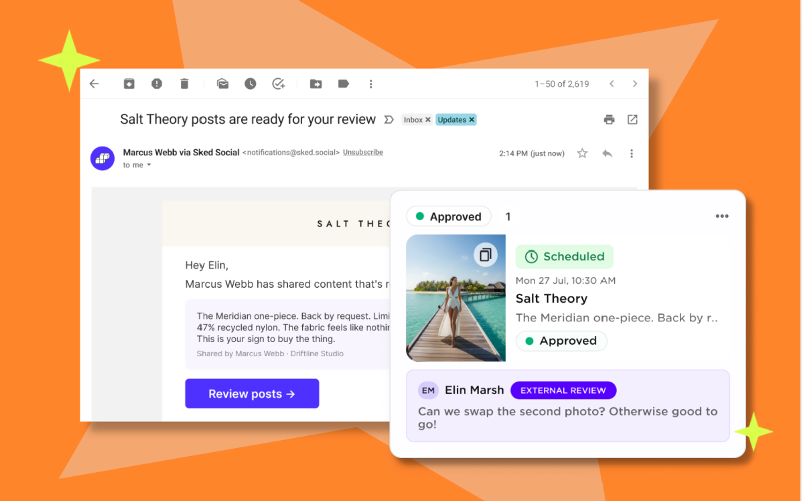 Sked social review notifications