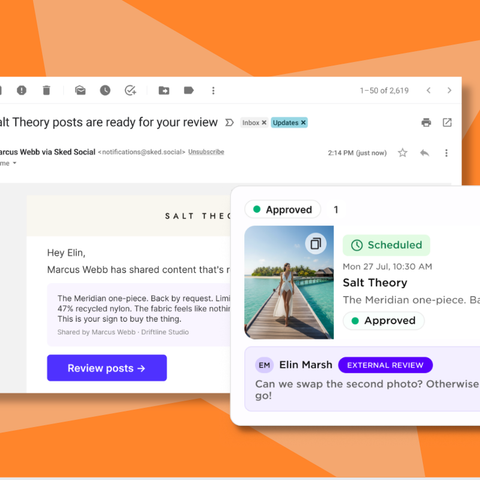 Sked social review notifications