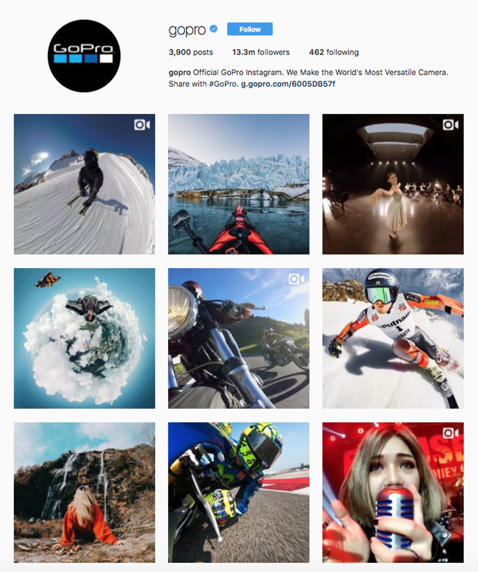 Instagram Brand - GoPro - Sked Social