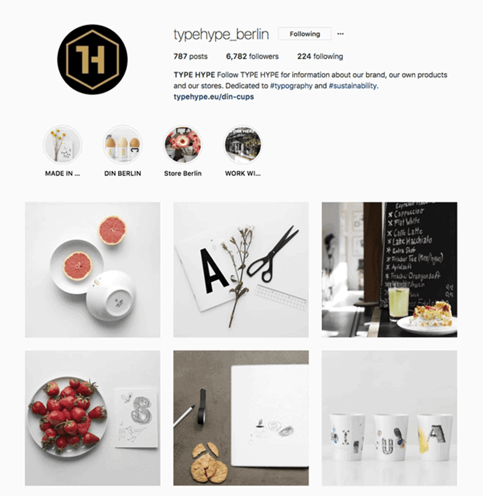 Estética de Instagram de Typehype