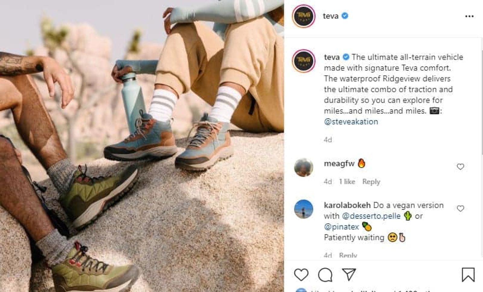 Instagram de Teva