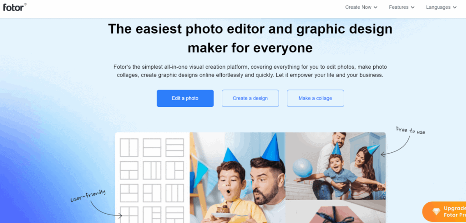 Fotor editor de fotos y creador de diseños gráficos