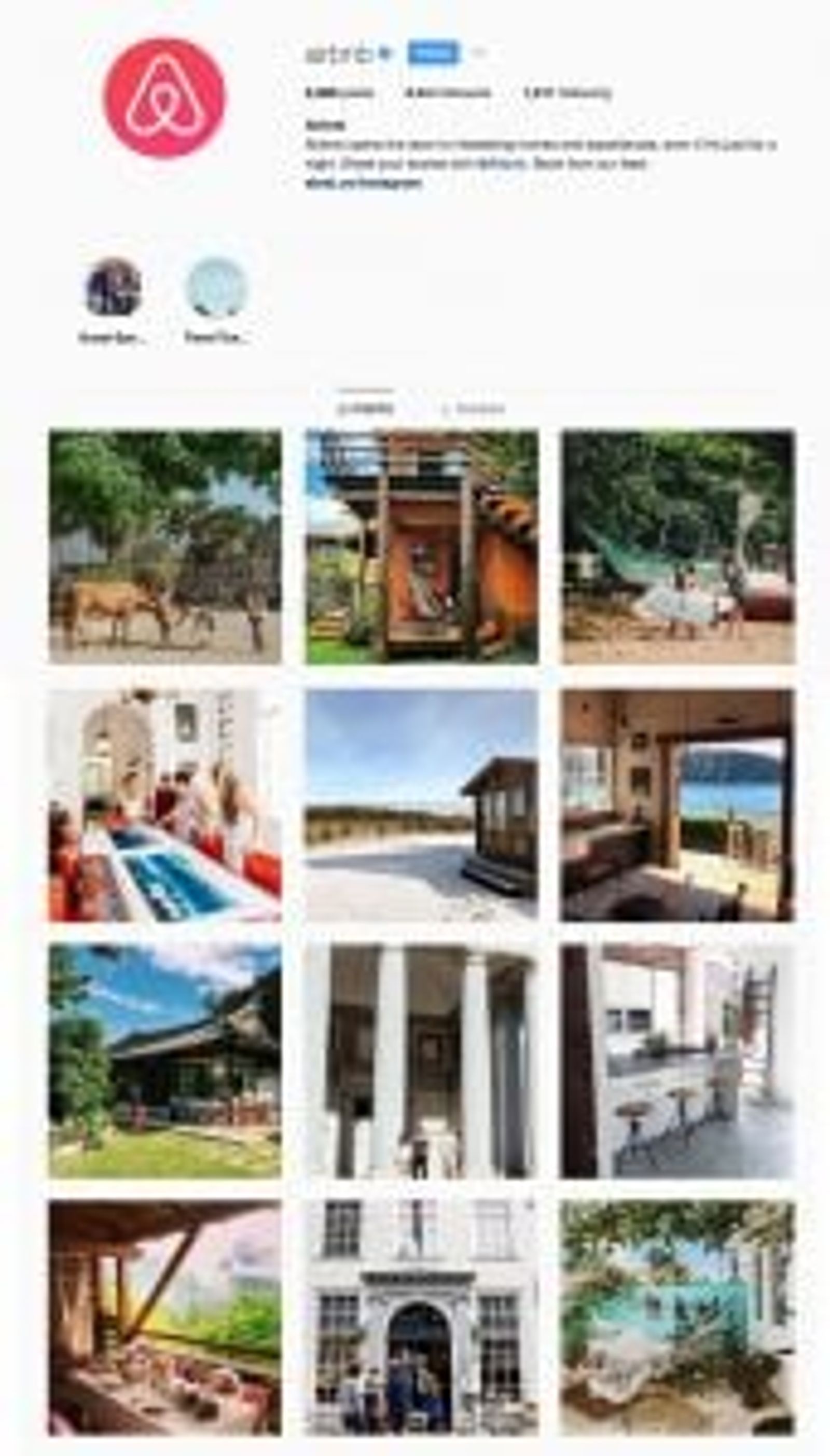 Estrategia de Instagram: Campaña de Experiencias de Airbnb