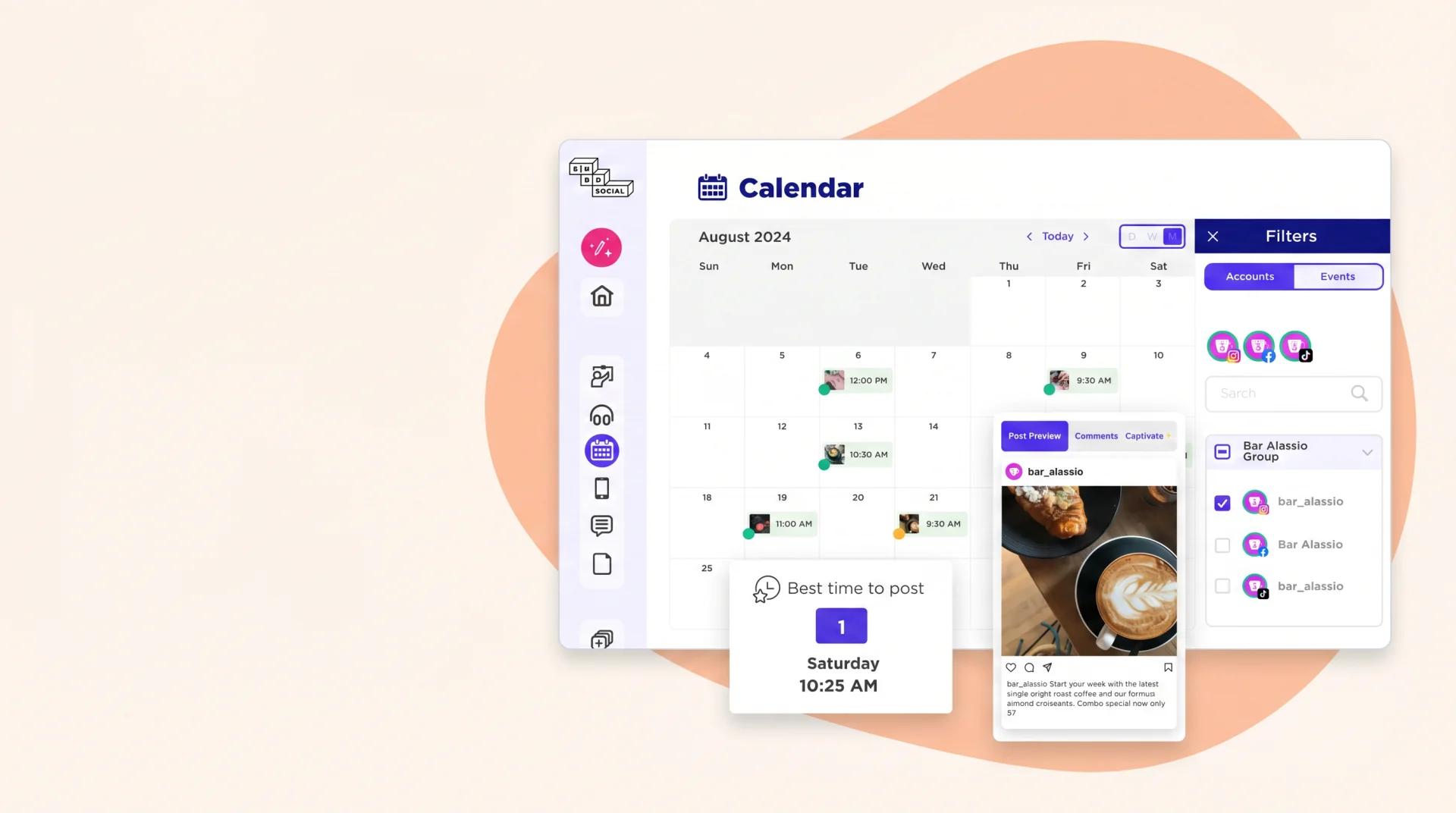Sked vs Buffer — Sked content calendar.