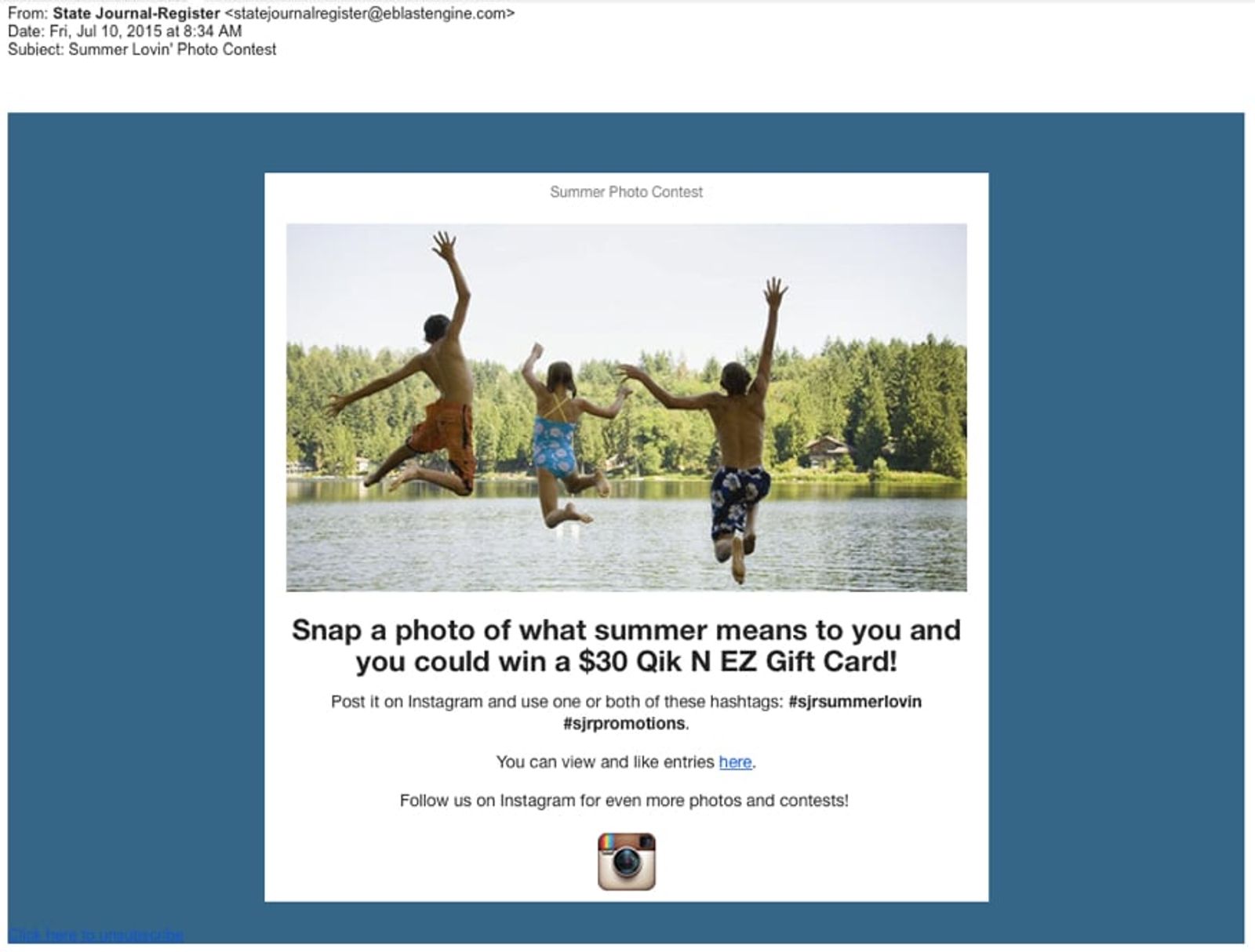 concurso de fotos en Instagram