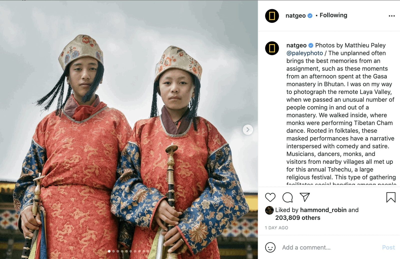 Ejemplo de captions largas, una gran tendencia de marketing en Instagram para el próximo año.