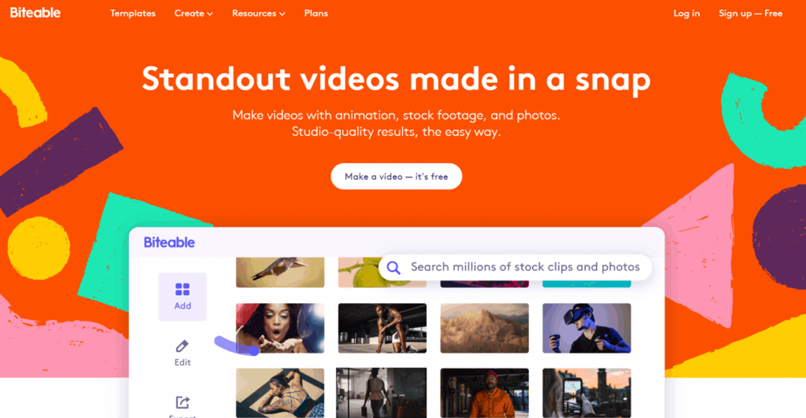 Creador de video Biteable