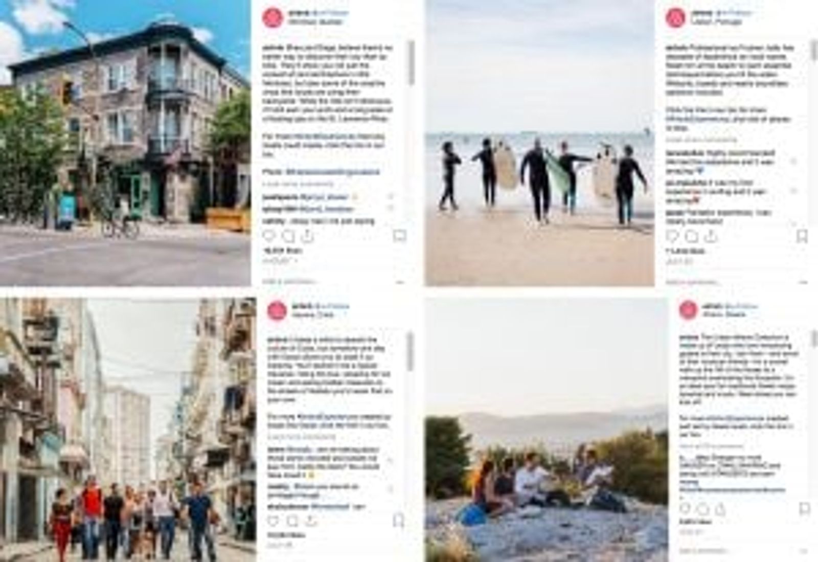 Estrategia de Instagram: Campaña de Experiencias de Airbnb