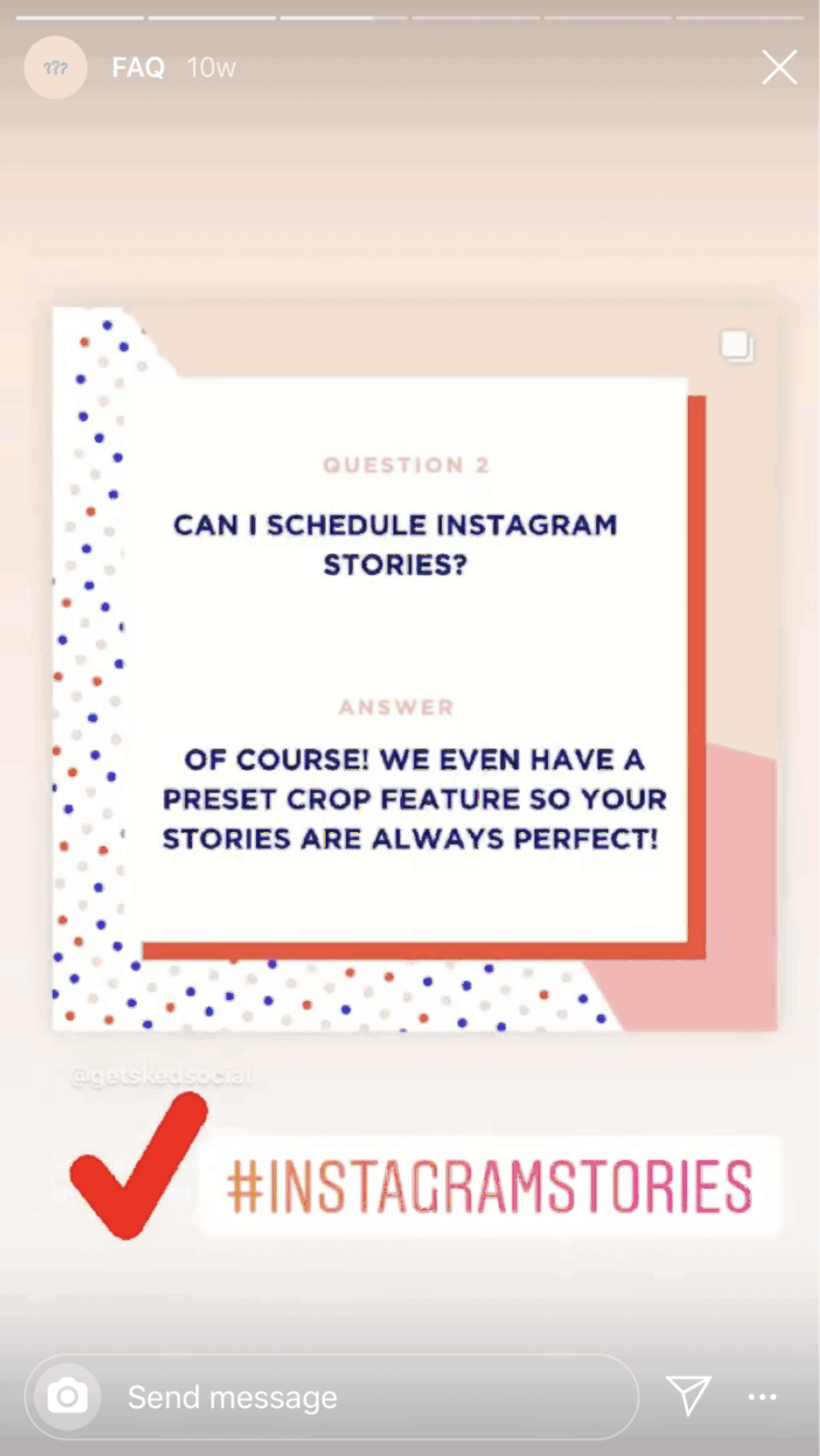 Ejemplo de stickers de historias de Instagram 8.