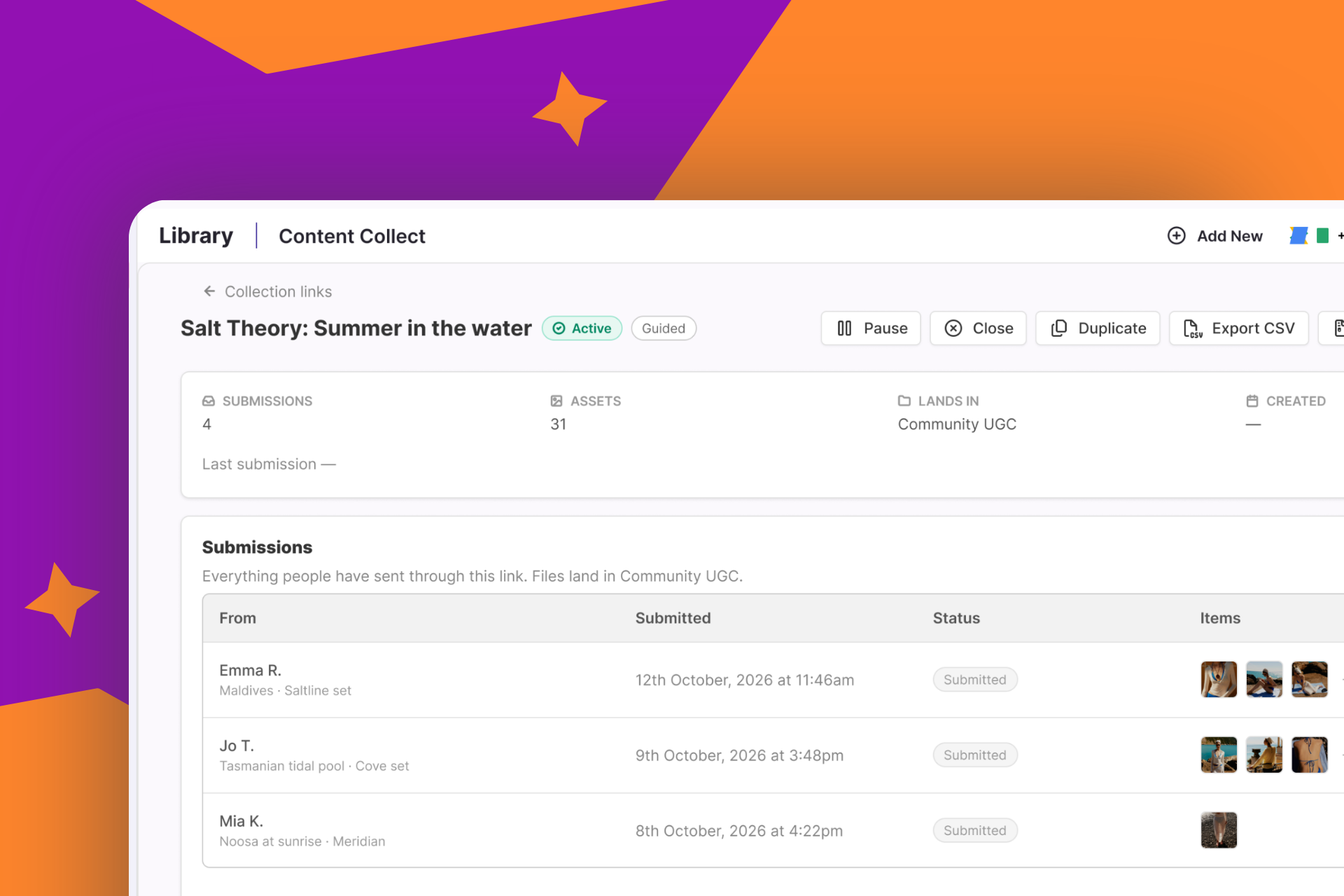Sked content collecter