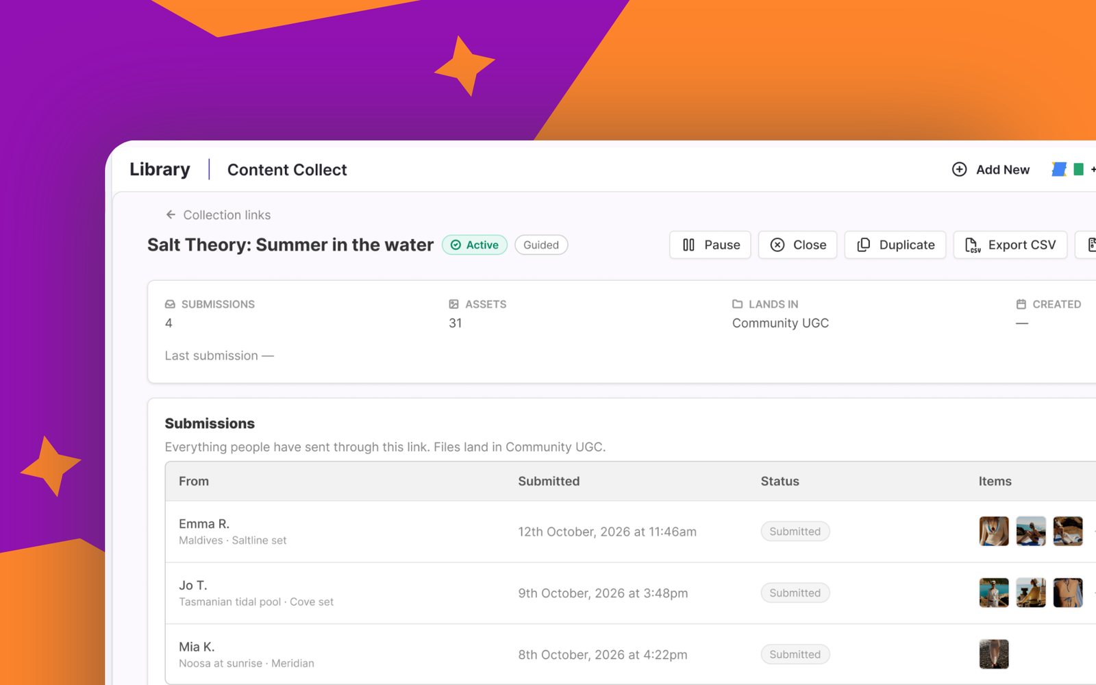 Sked content collecter