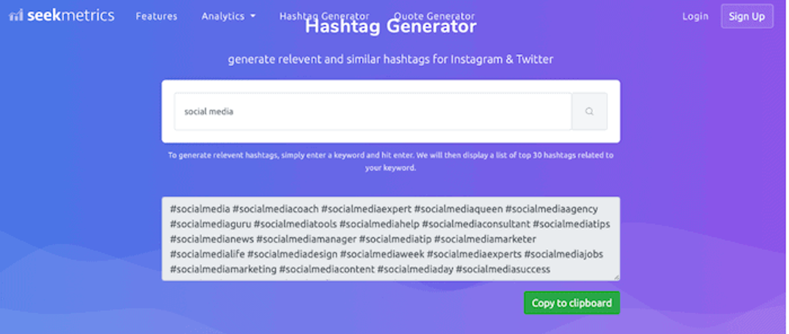 Mejores Hashtags de Instagram - Seekmetrics - Sked Social