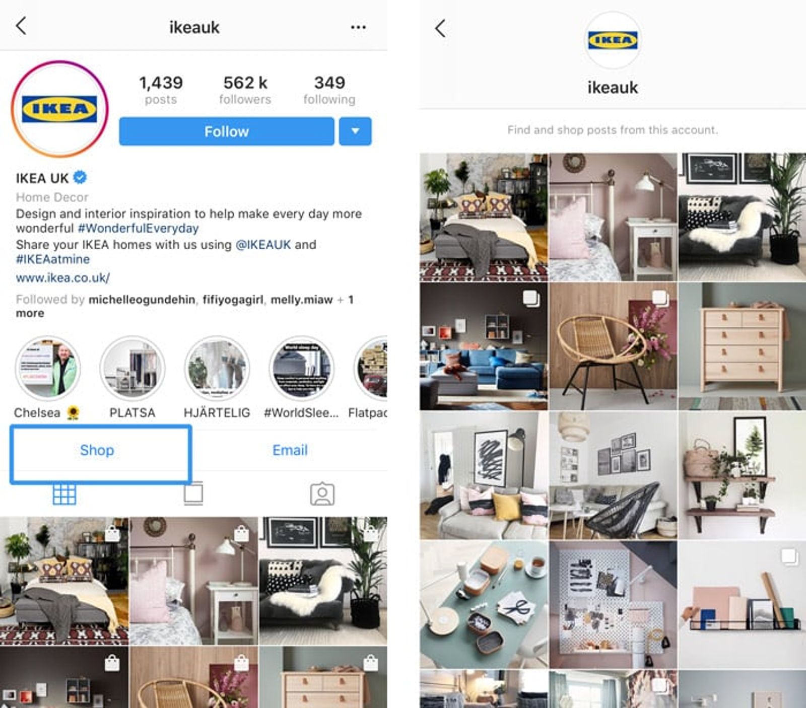 Etiqueta de productos de Instagram - Sked Social