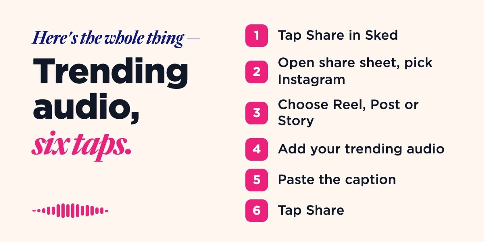 Cómo Sked un audio de «Trending» en Instagram: 6 pasos