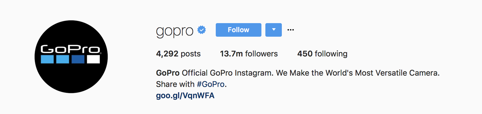 biografía de negocio en instagram