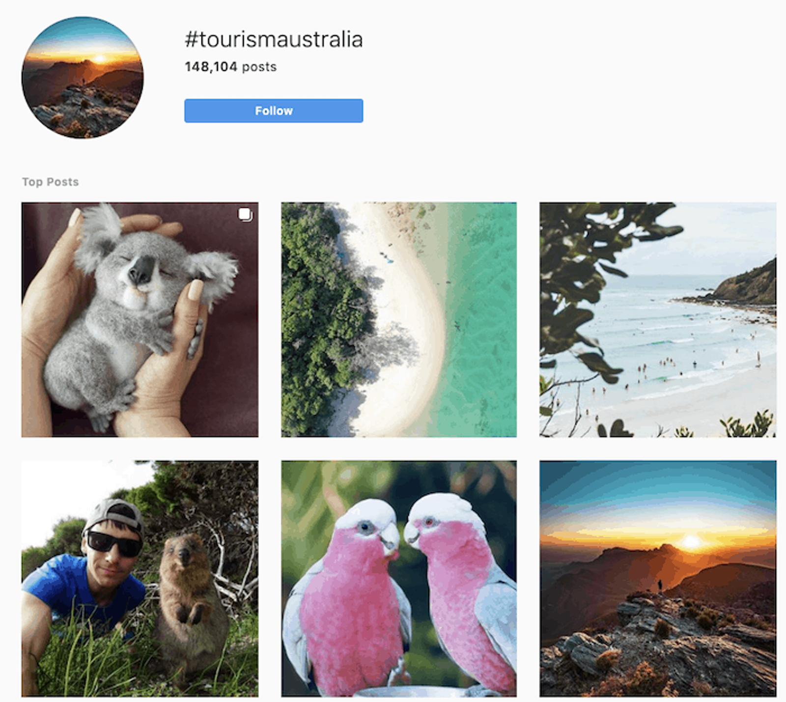 Contenido generado por el usuario - Tourism Australia - Sked Social