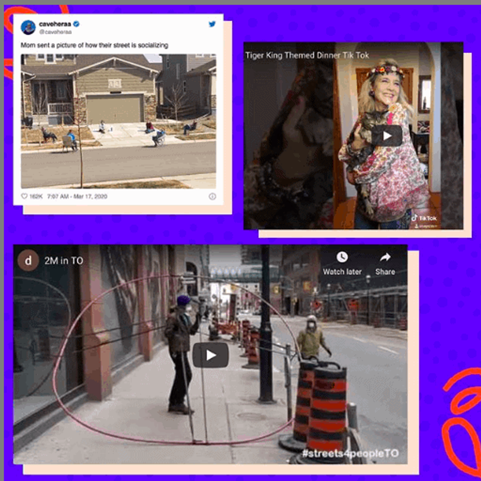 Un ejemplo de collage de Instagram.