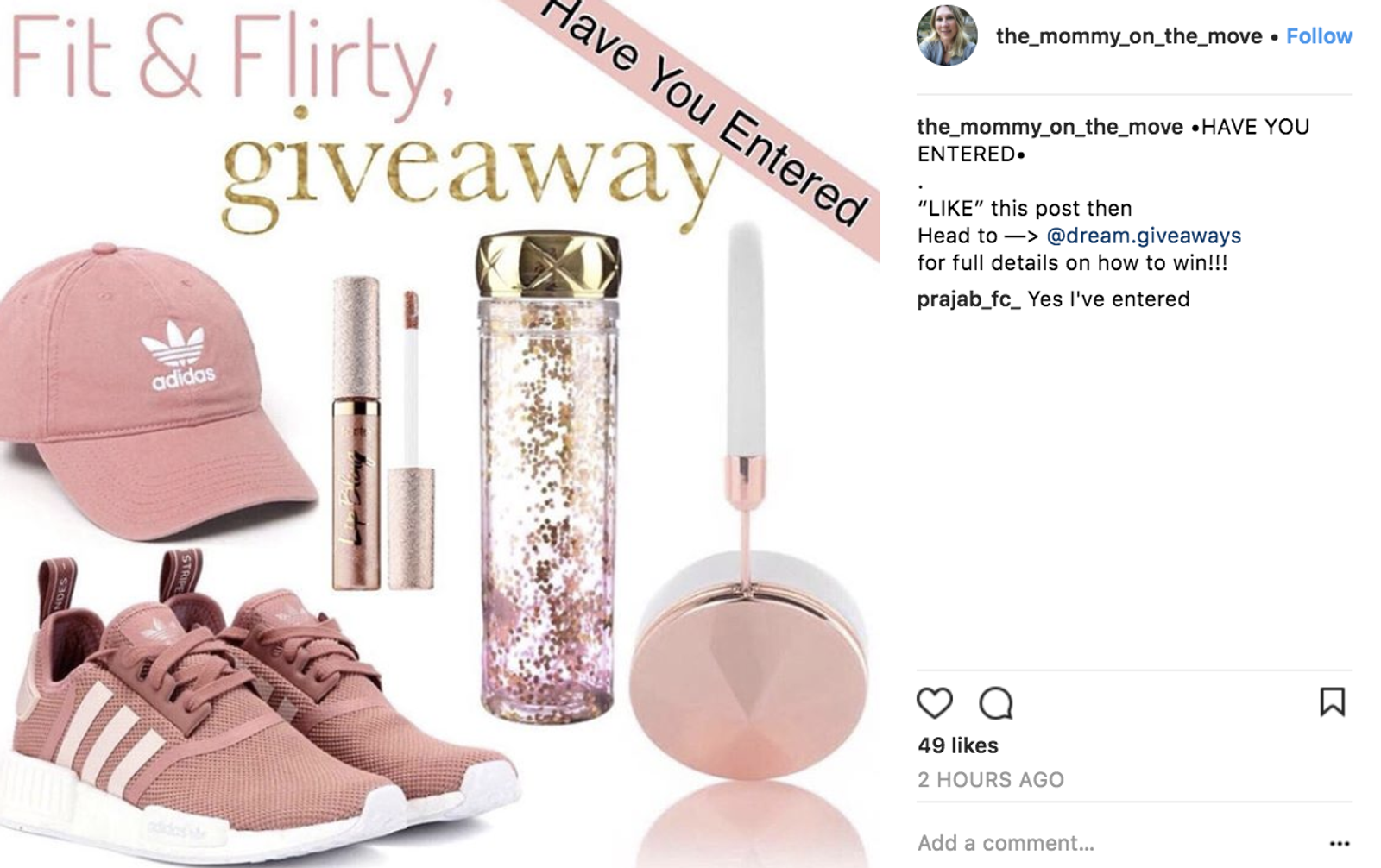sorteo en bucle de Instagram