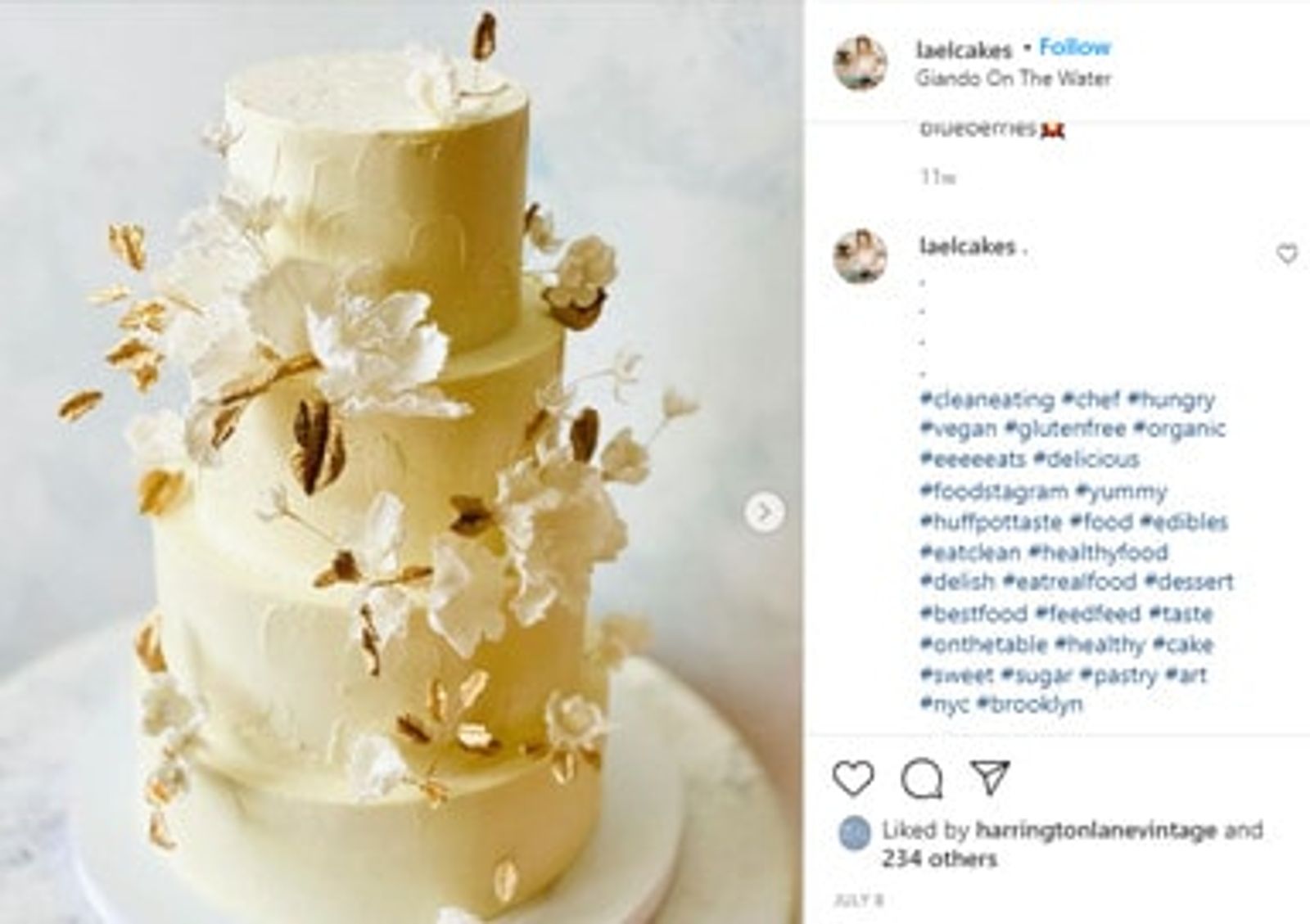 Instagram de Lael Cakes