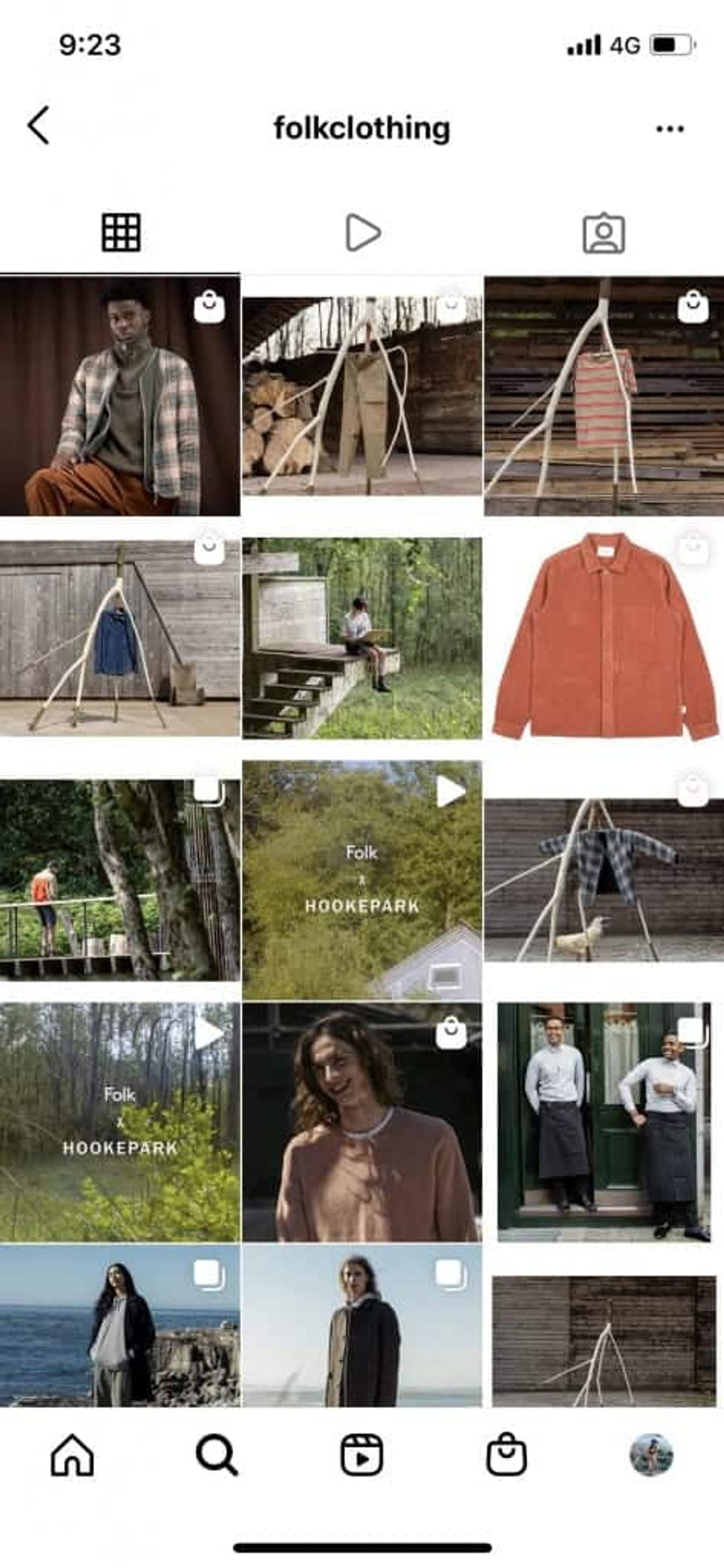 Ropa folclórica en el feed de Instagram