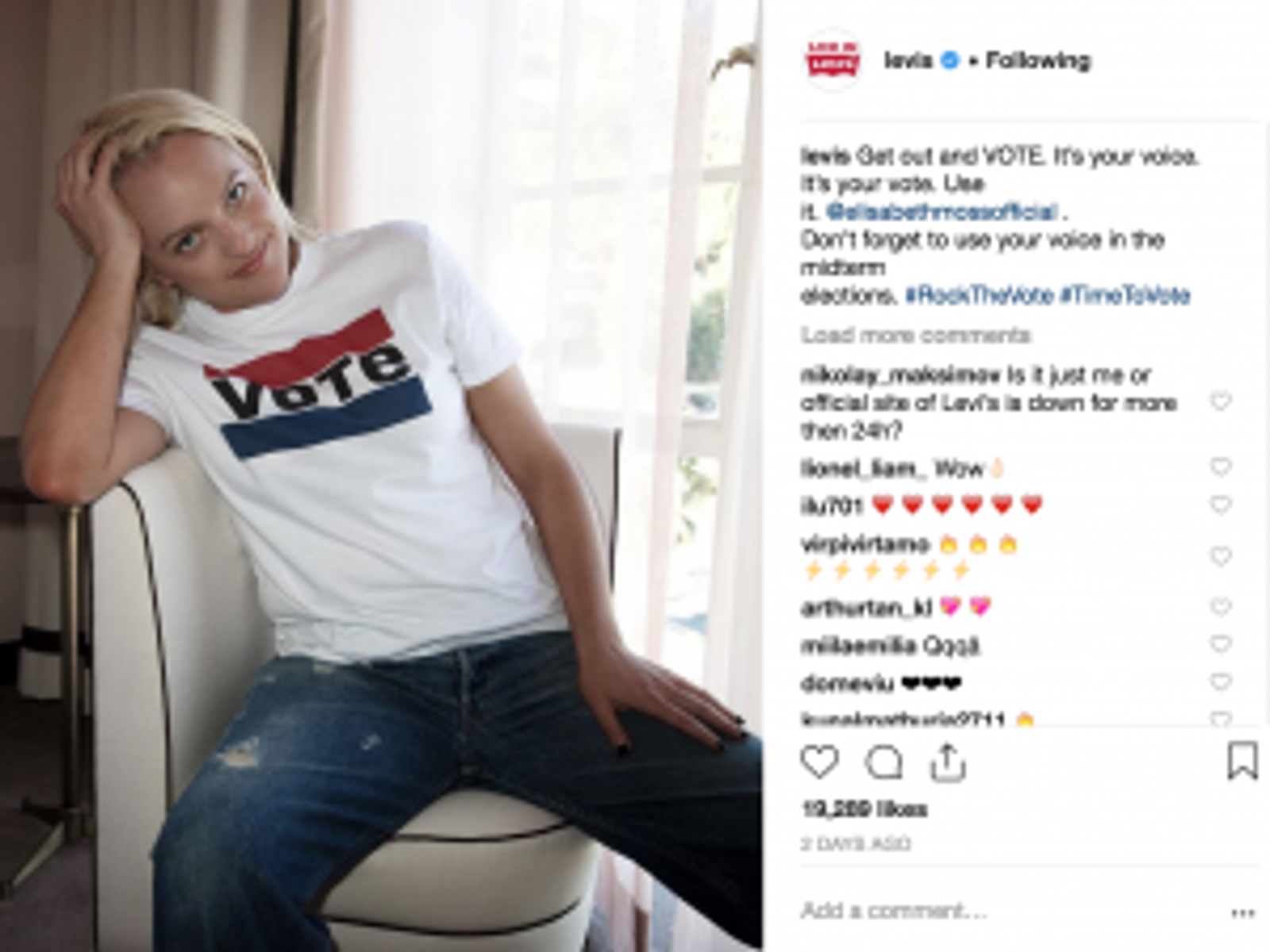 Las 8 mejores campañas de redes sociales 2018 - Levi's - Sked Social
