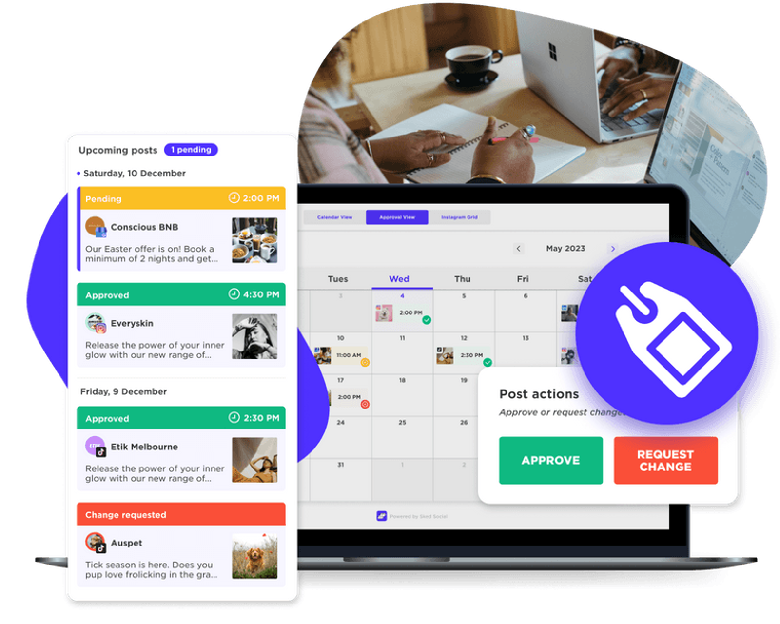 Social Media Content Approvals Made Easy.