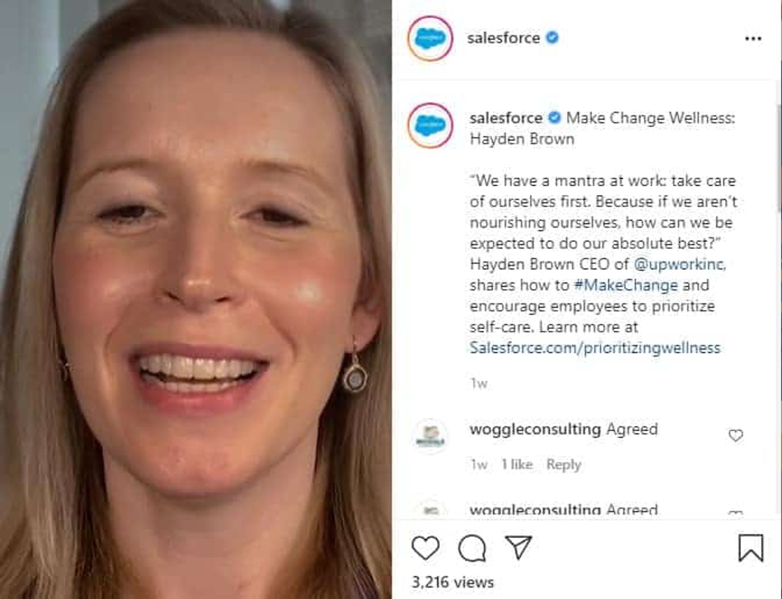 Instagram de Salesforce