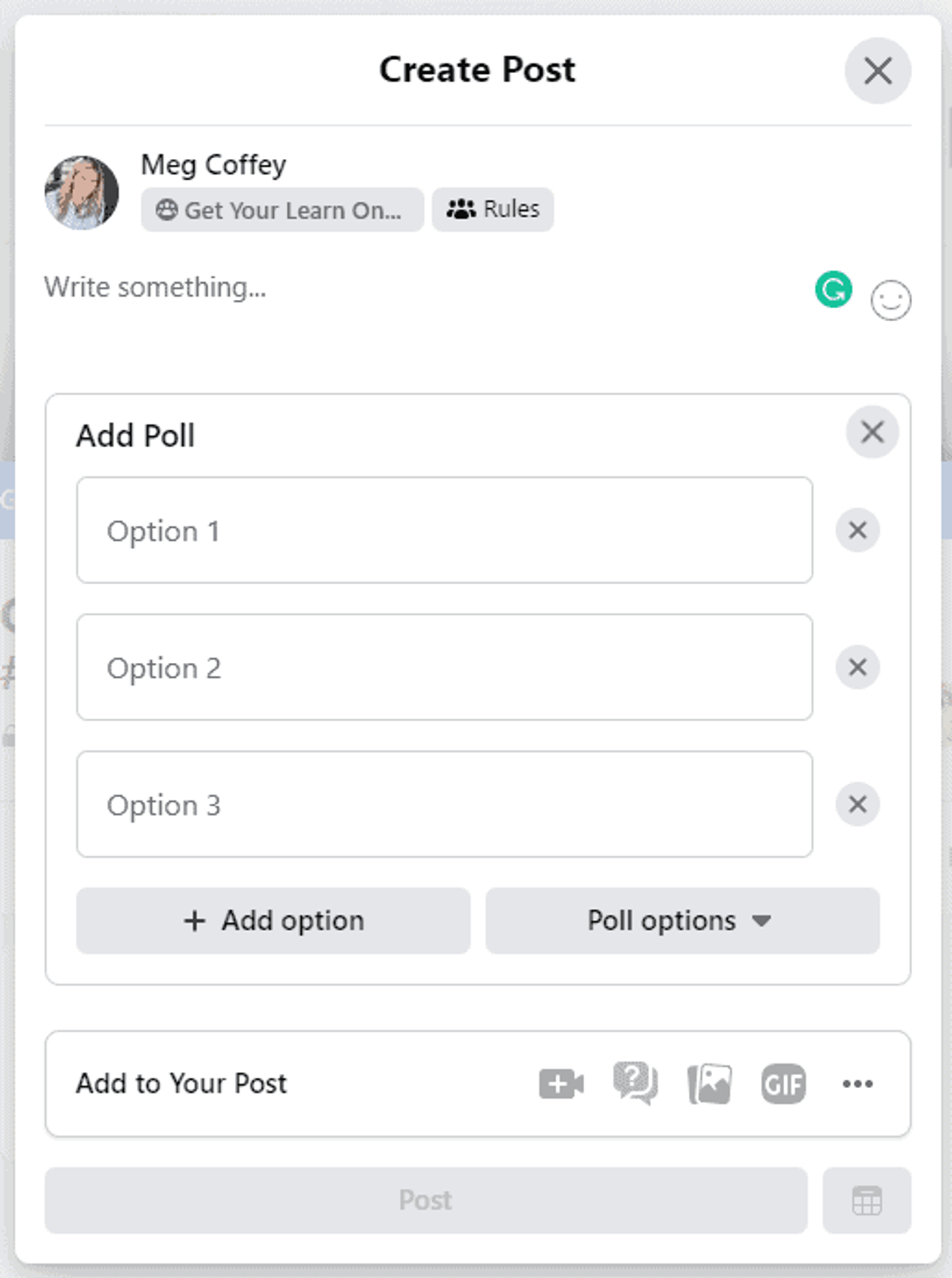 Cómo crear una encuesta en un Grupo de Facebook