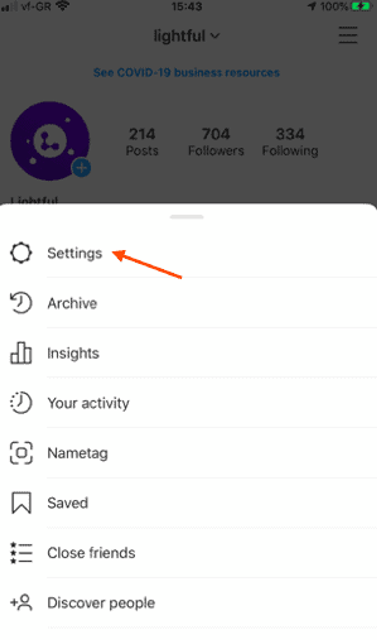 Cómo verificar tu cuenta de Instagram - proceso - paso 1.