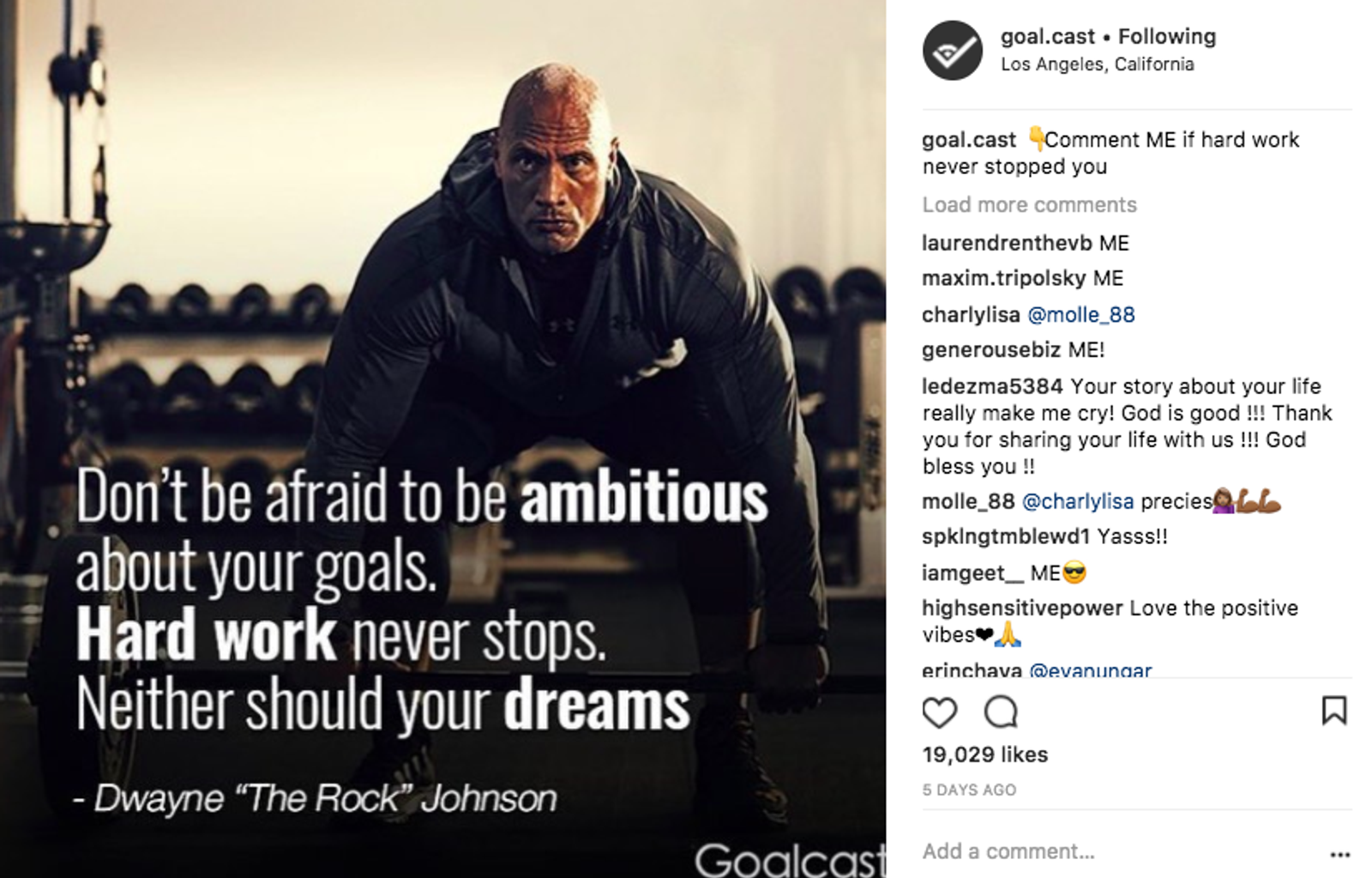 Ideas de publicaciones de Instagram - Goalcast - Sked Social