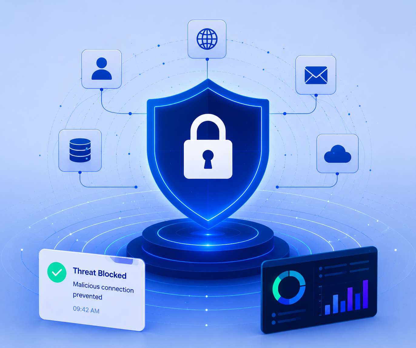 Shield and lock