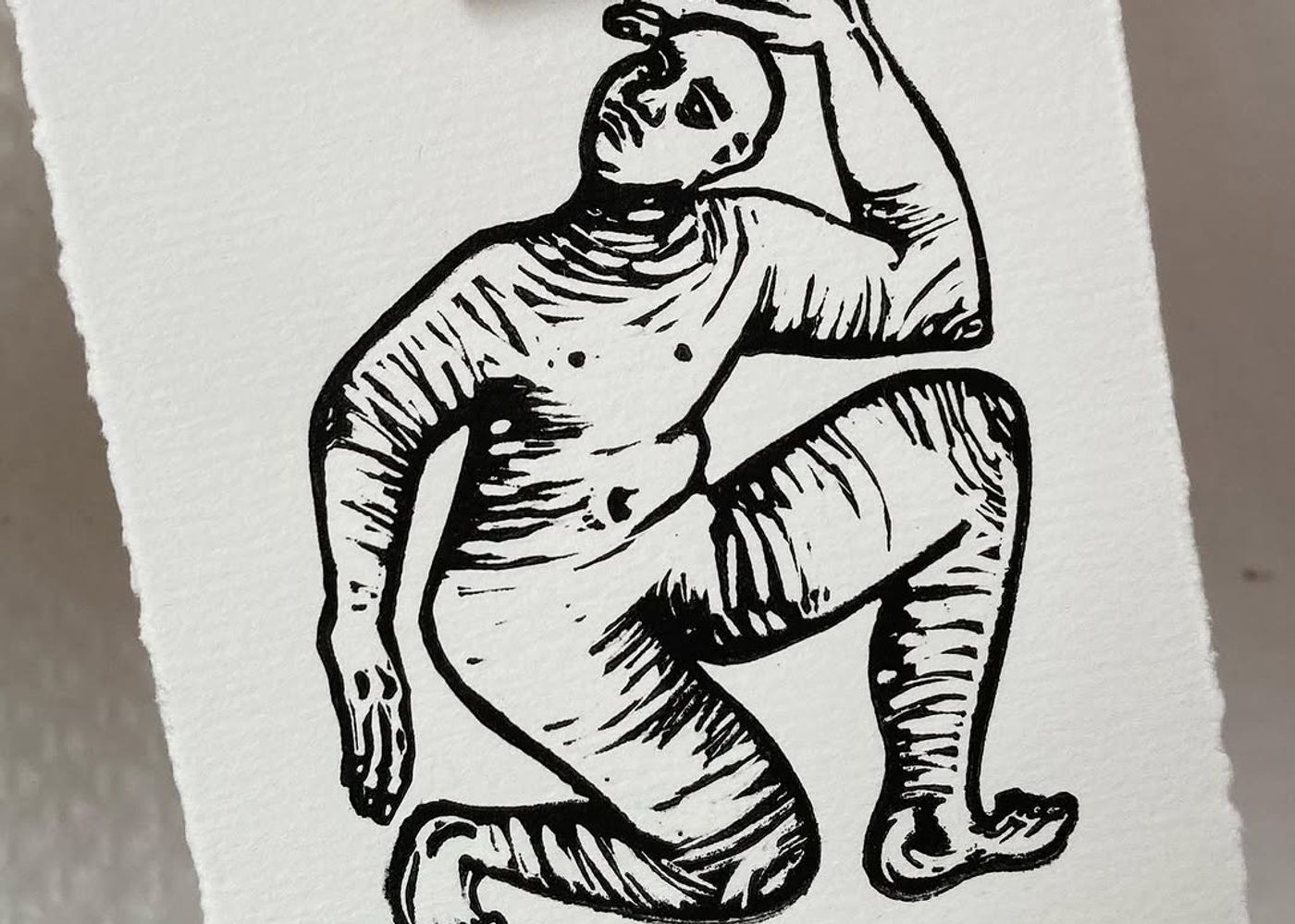 Parte de un grabado de mi primer libro de artista - 1