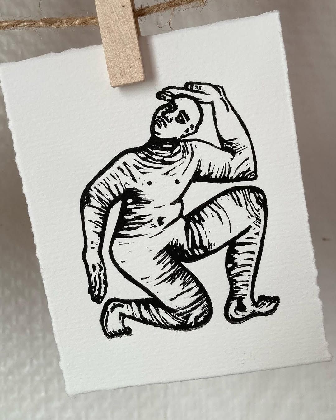 Parte de un grabado de mi primer libro de artista - 1