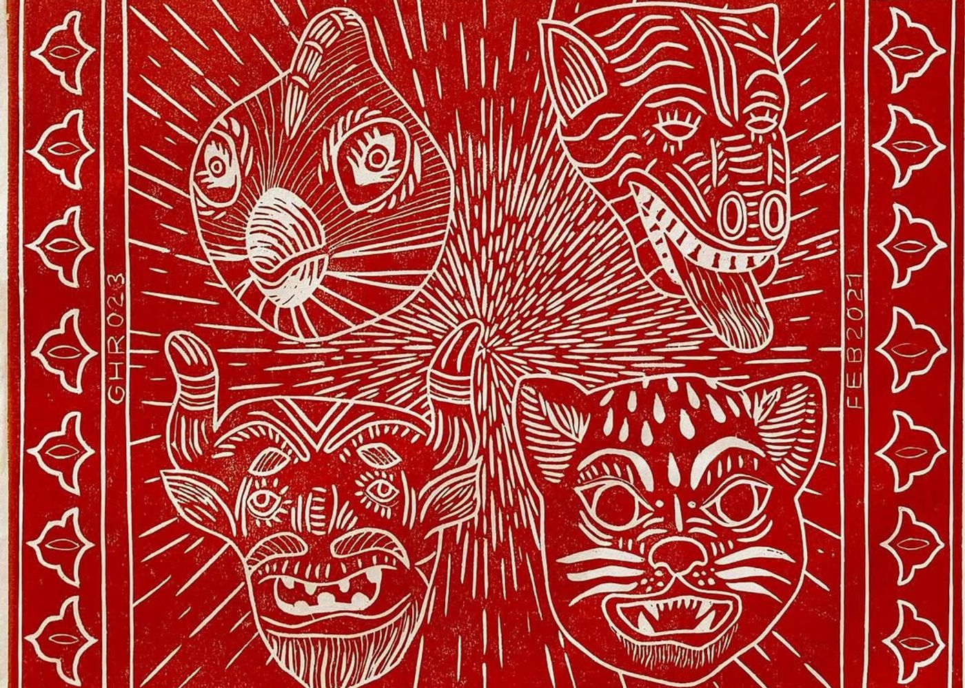 Mestizo — portada en xilografía - 1