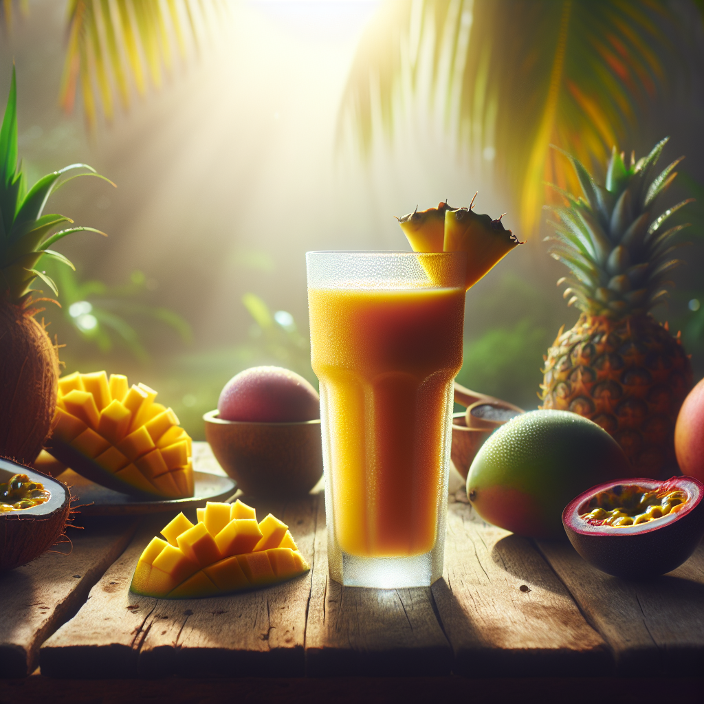 Island Paradise Smoothie - Tropical Bliss in a Glass