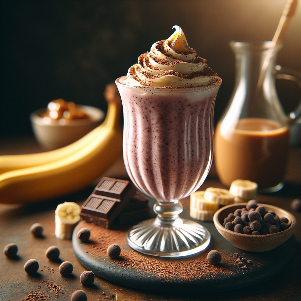 Decadently Divine Hazelnut Caramel Delight Smoothie