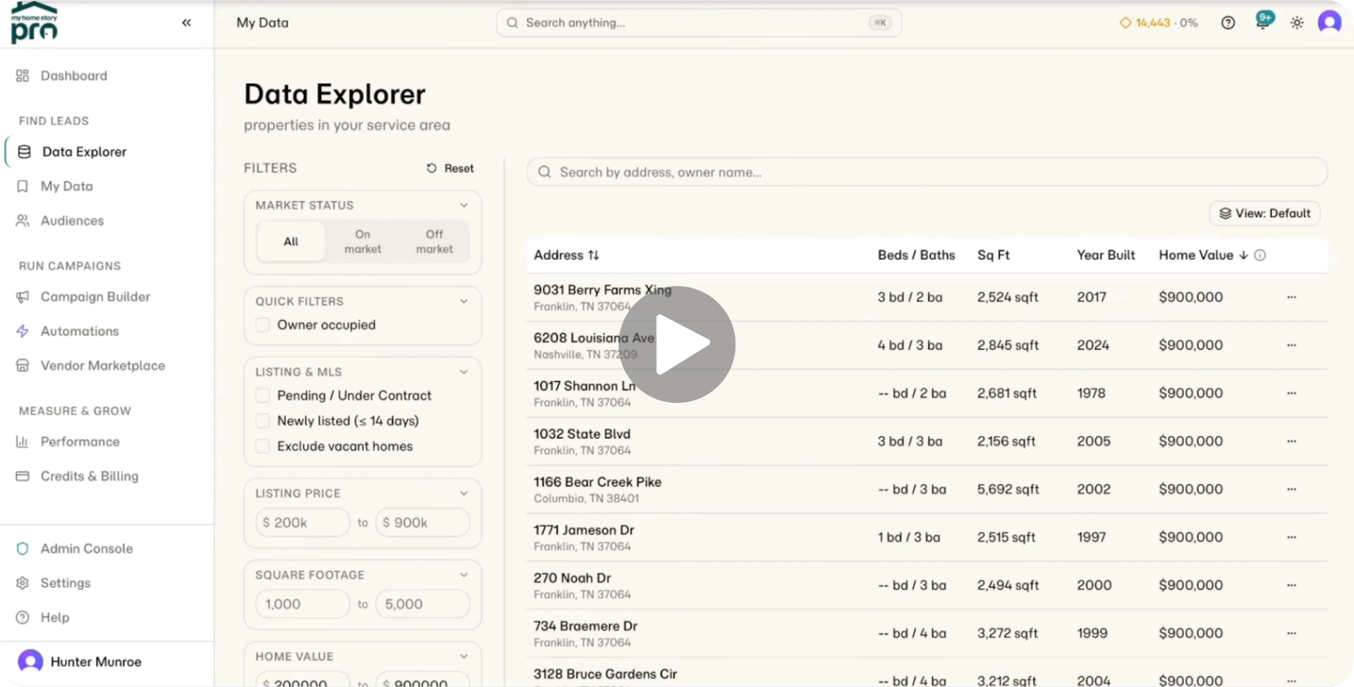MyHomeStory Pro platform preview