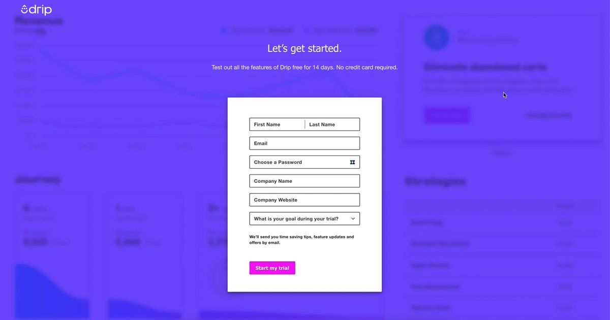 Drip UI UX Examples & Screenshots | SaaSUI