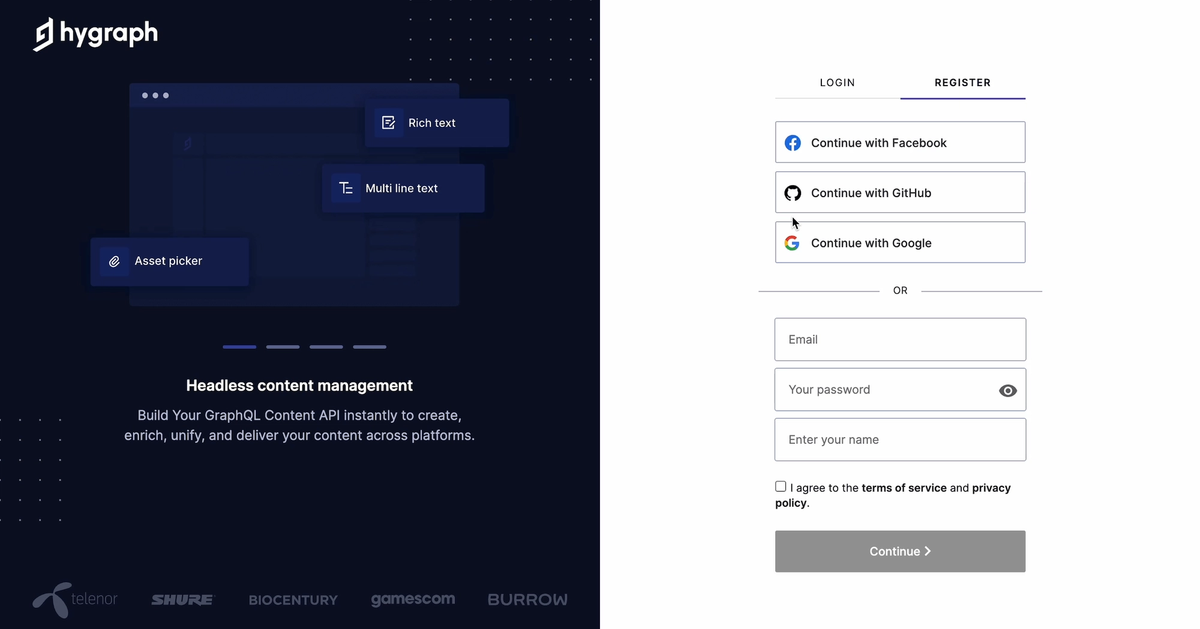 Hygraph UI Design Examples - CMS UX Patterns | SaaSUI
