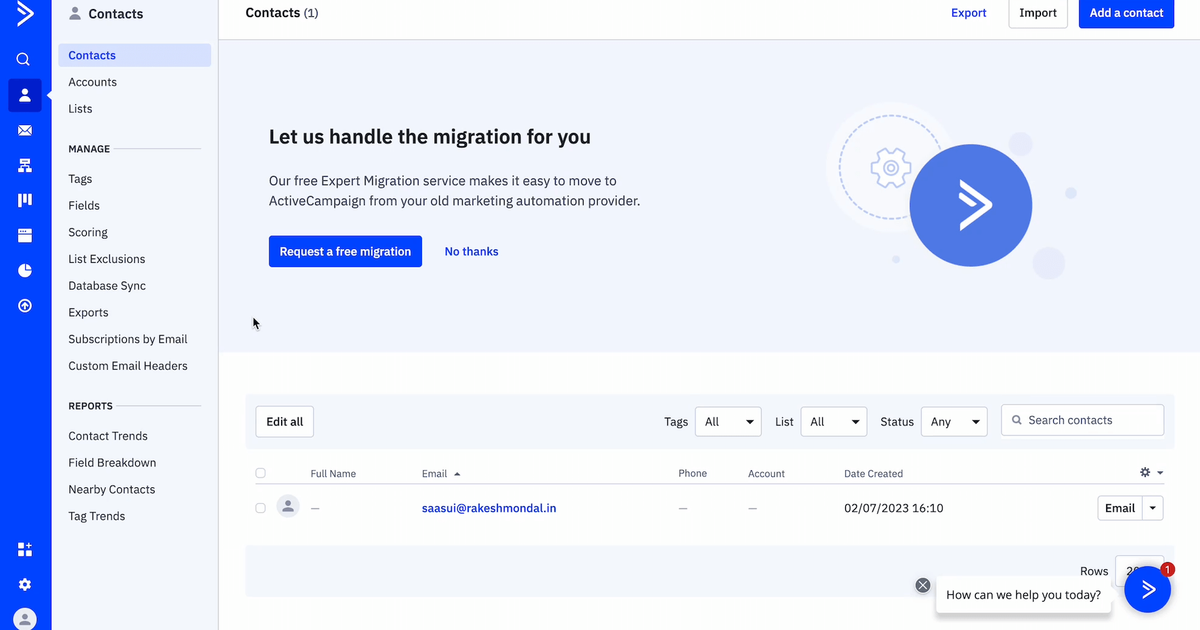 ActiveCampaign Integration UI: Real Screenshots | SaaSUI