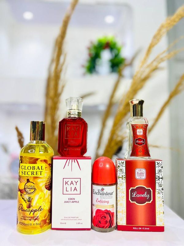 Perfume, Mists, and Roll On Combo.