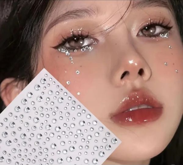 Silver Crystal Face Gemstone Set.