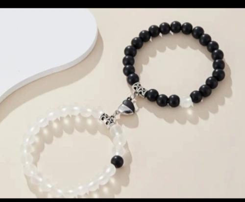 Couples Magnetic Bead Bracelet.