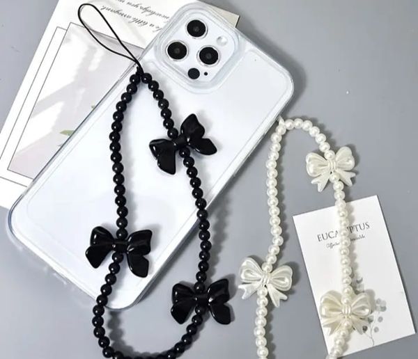Korean Style Bow Phone Case Hanging Chain.
